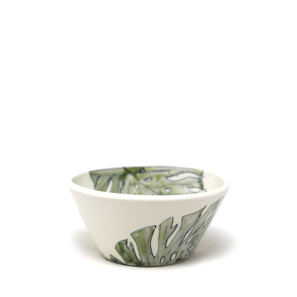 Cereal Bowl: Monstera Leaves
