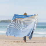 Recycled Cotton Blanket: Blue Swell
