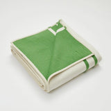 Recycled Cotton Blanket: Kelp Stripe