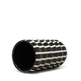 Vase: Black Accordion