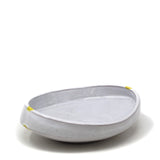 Small Bowl: White w/ Yellow