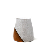 Vase: White w/ Orange