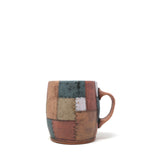 Peach / Teal Patchwork Mug