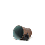 Mug: Orange w. Blue Handle