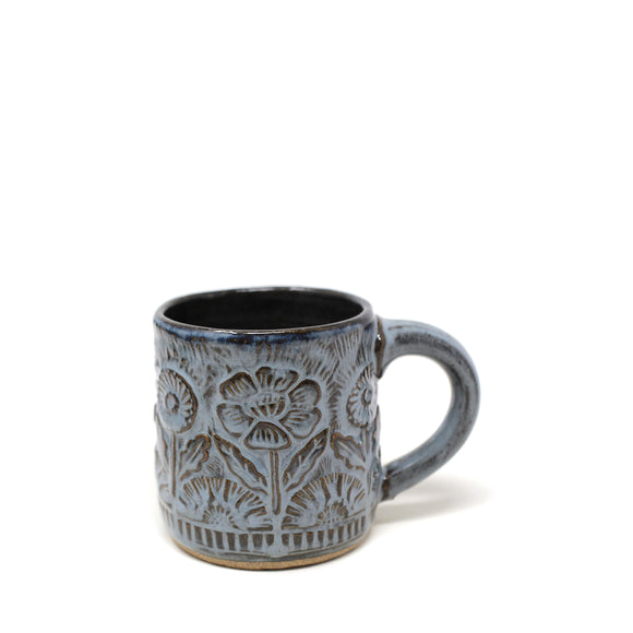 Blue Floral Mug #1