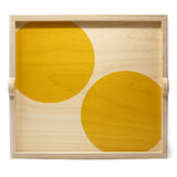 Square Tray: Yellow Dots