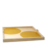 Square Tray: Yellow Dots
