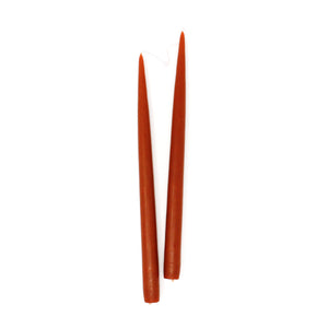 13" Taper Candles: Rust