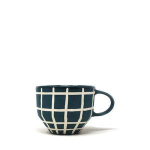 Matte Grid Mug: Swell