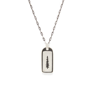 Pine Tree Riveted Necklace