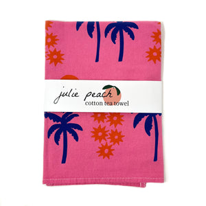 Tea Towel: Palm Sunset