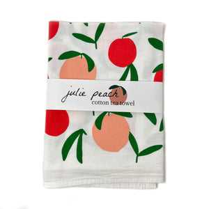 Tea Towel: Peach Toss