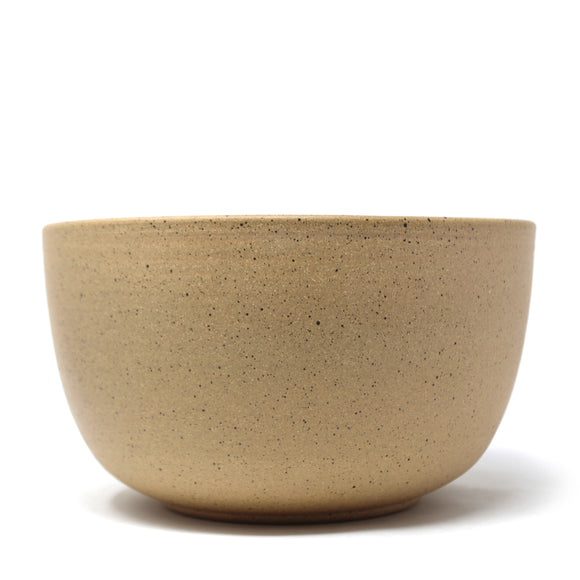 Tall Serving Bowl: Nude / White