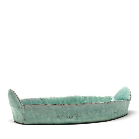 Oval Serving Dish: Teal