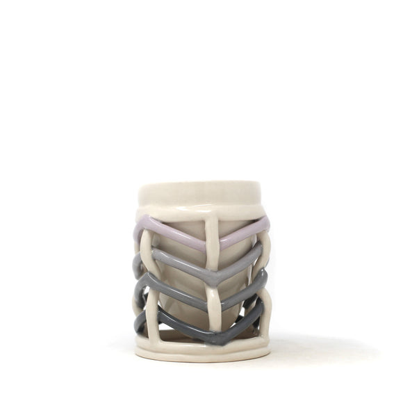 Suspended Cup: Purple / Gray Gradient