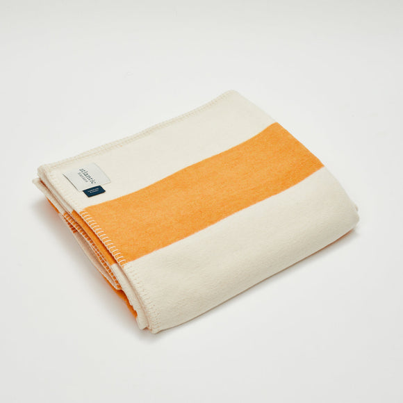 Recycled Cotton Blanket: Sunset Stripe