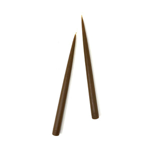 13" Taper Candles: Chocolate